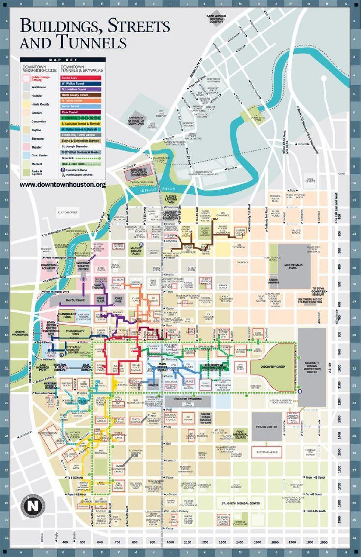 downtown Houston tunnel kart