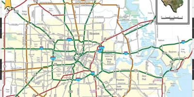 Byen Houston kart