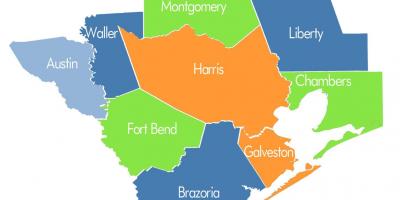 County kart over Houston