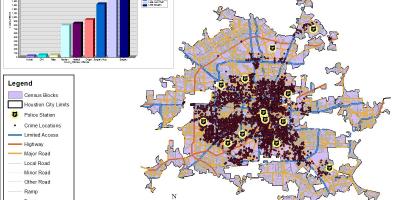 Houston kriminalitet kart