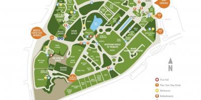 Kart over Houston zoo